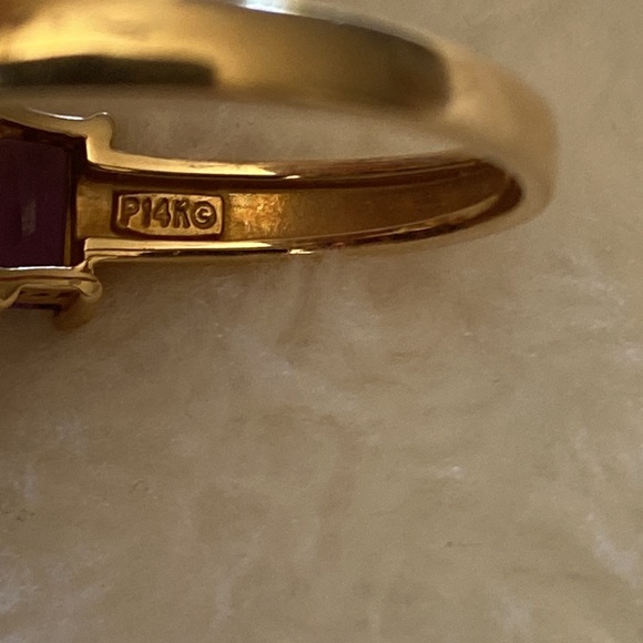 Multi gemstone 14k ring - Picture 4 of 8